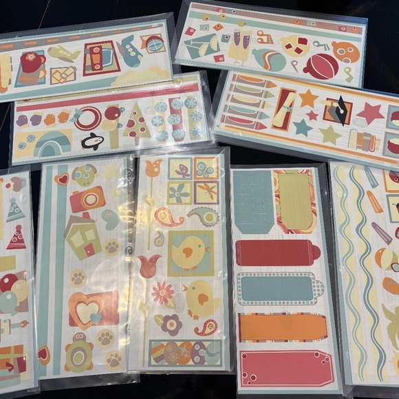 Creative Memories Other - NINE sets Cabana Stickers Collection - Creative Memories